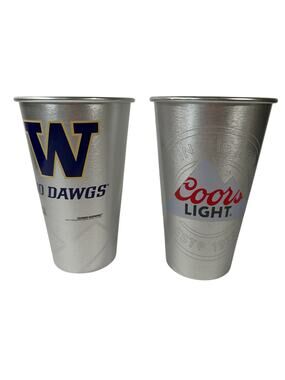 Coors Light Washington Huskies Aluminum Cups Set of 2 2019